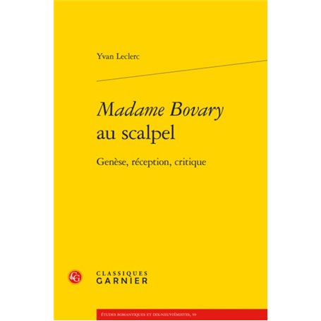 Madame Bovary au scalpel