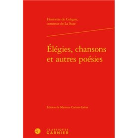 Élégies, chansons et autres poésies