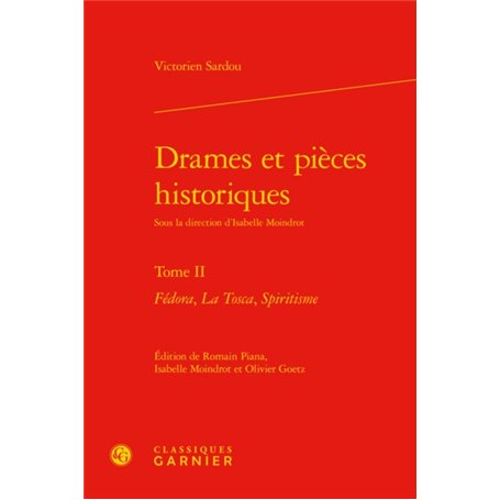 Drames et pièces historiques