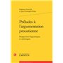 Préludes à l'argumentation proustienne