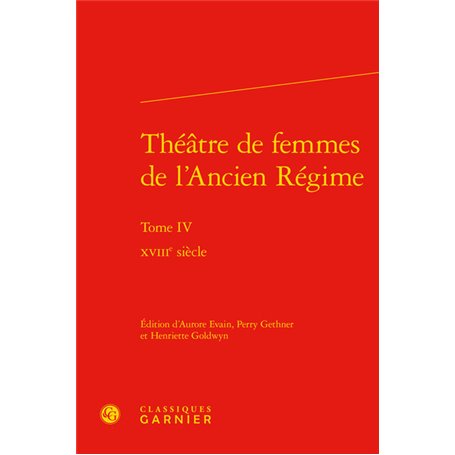 Théâtre de femmes de l'Ancien Régime