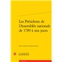 Les Présidents de l'Assemblée nationale de 1789 à nos jours