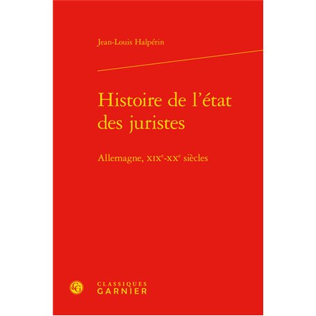 Histoire de l'état des juristes