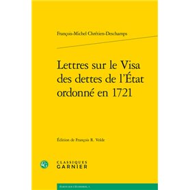 Lettres sur le Visa des dettes de l'État ordonné en 1721