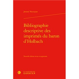 Bibliographie descriptive des imprimés du baron d'Holbach