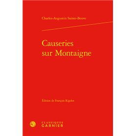 Causeries sur Montaigne