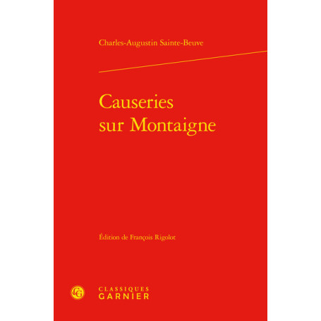 Causeries sur Montaigne