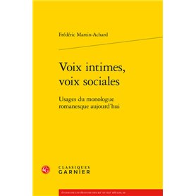 Voix intimes, voix sociales