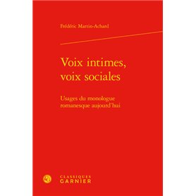 Voix intimes, voix sociales