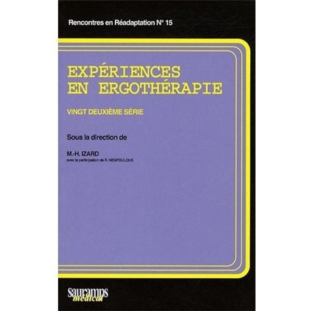 EXPERIENCES EN ERGOTHERAPIE 22E SERIE