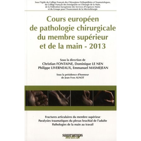 COURS EUROPEEN DE PATHOLOGIE CHIRURGICALE DEUMEMBRE SUPERIEUR ET DE LA MAIN - 20