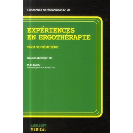 EXPERIENCES EN ERGOTHERAPIE 27EME SERIE