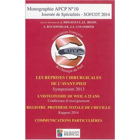 LES REPRISES CHIRURGICALES DE L AVANT PIED. AFCP N 10