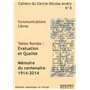 CAHIERS DU CERCLE N.ANDRY N 8