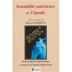 INSTABILITE ANTERIEURE DE L EPAULE