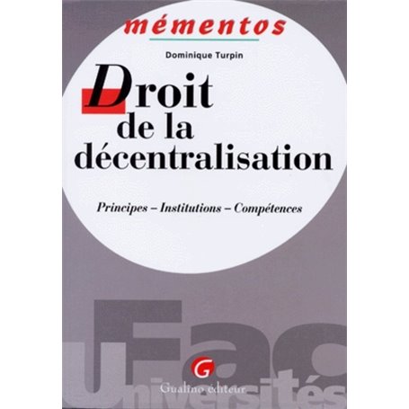 mémentos - droit de la décentralisation