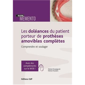 Les doléances du patient porteur de prothèses amovilbes complètes