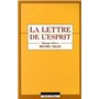 Lettre de l'esprit