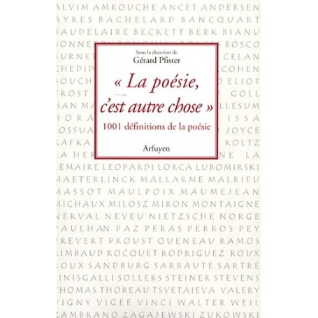 POESIE C'EST AUTRE CHOSE (LA)