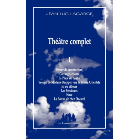 Théâtre complet 1