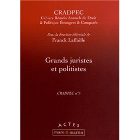 Grands juristes et politistes - CRADPEC n°3