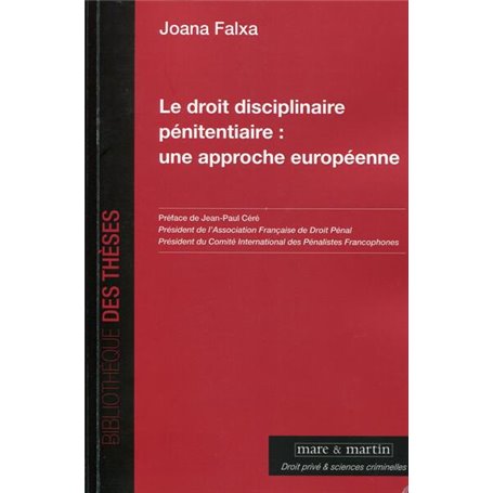 Le droit disciplinaire pénitentiaire : une approche européenne