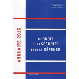 Annuaire 2016 du droit, de la sécurité et de la défense