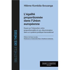 L'égalité proportionnée dans l'Union européenne