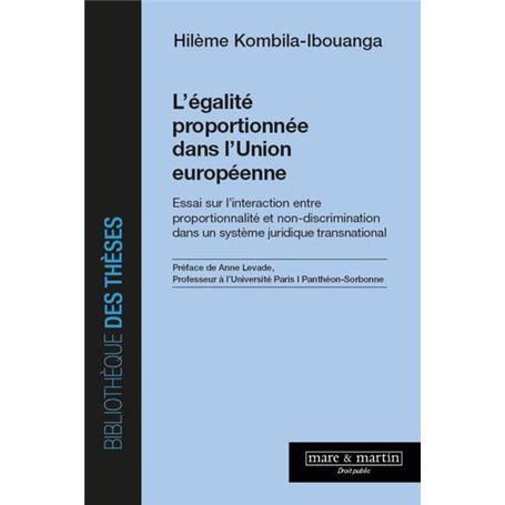 L'égalité proportionnée dans l'Union européenne