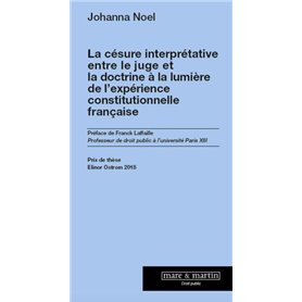 La césure interprétative entre le juge et la doctrine à  la lumière de l'expérience constitutionnelle française