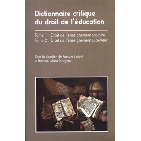 Dictionnaire du droit de l'éducation