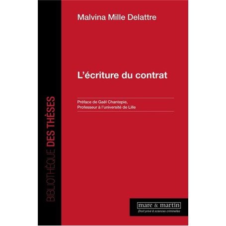 L'écriture du contrat