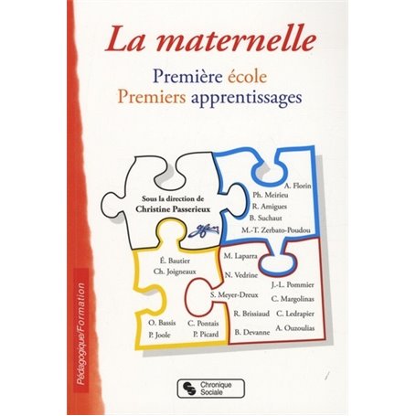 La maternelle première école, premiers apprentissages