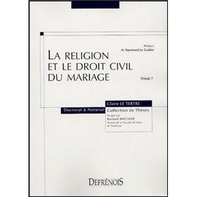 la religion et le droit civil du mariage