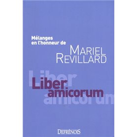 mélanges en l'honneur de mariel revillard