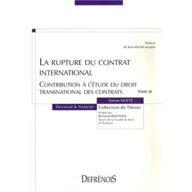 LA RUPTURE DU CONTRAT INTERNATIONAL