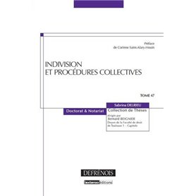 INDIVISION ET PROCÉDURES COLLECTIVES