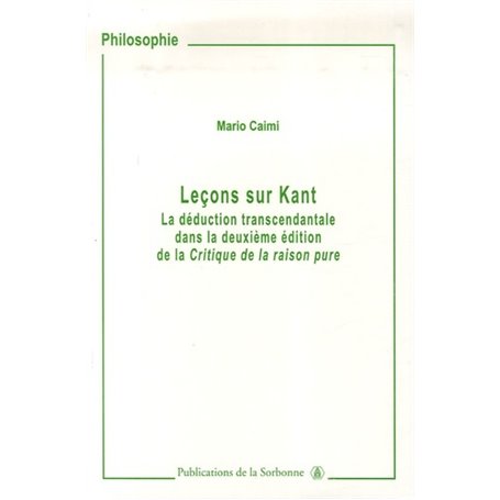 Leçons sur Kant