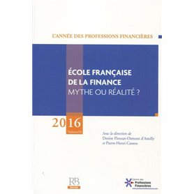 Ecole française de la finance 2016 - Volume 10