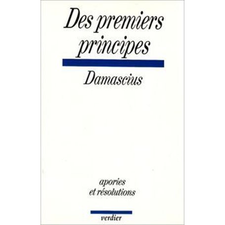 Des premiers principes