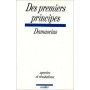 Des premiers principes