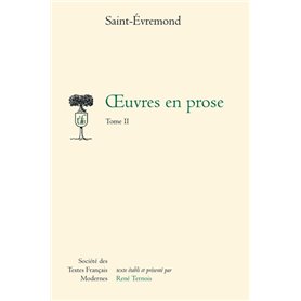 oeuvres en prose