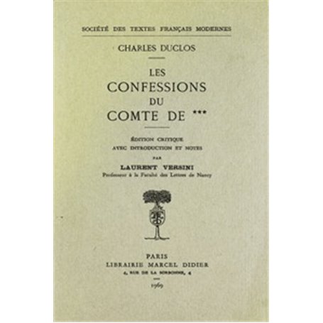 Les Confessions du comte de***