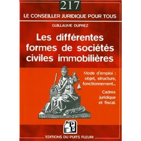 Les différentes formes de sociétés civiles immobilières