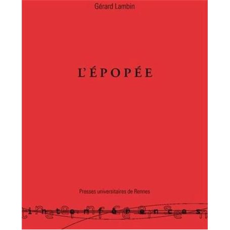 EPOPEE GENESE D UN GENRE LITTERAIRE EN GRECE