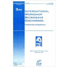 3RD INTERNATIONAL WORKSHOP/ MICROWAVE DISCHARGES