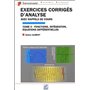 EXERCICES CORRIGES D ANALYSE TOME II :FONCTIONS,INTEGRATIONS