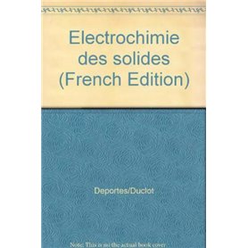 ELECTROCHIMIE DES SOLIDES