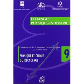 PHYSIQUE CHIMIE DU RECYCLAGE