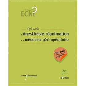 ECN référentiel d'Anesthésie-réanimation et de médecine péri-opératoire